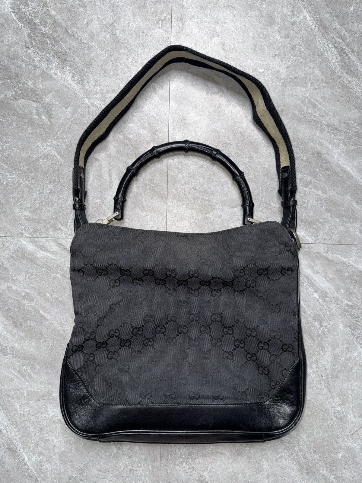 Gucci Gucci By Tomford 2 Way Bamboo Handle Monogram Bag Size ONE SIZE - 2 Thumbnail