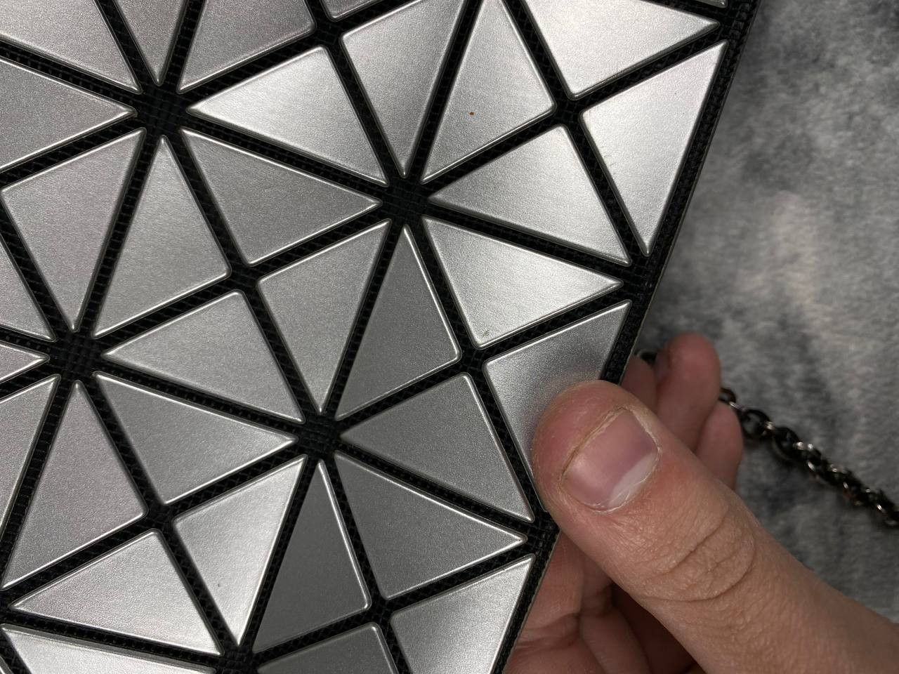 Issey Miyake Bao Bao Bao Bao Issey Miyake Clutch Bag Women Gray Size ONE SIZE - 7 Thumbnail