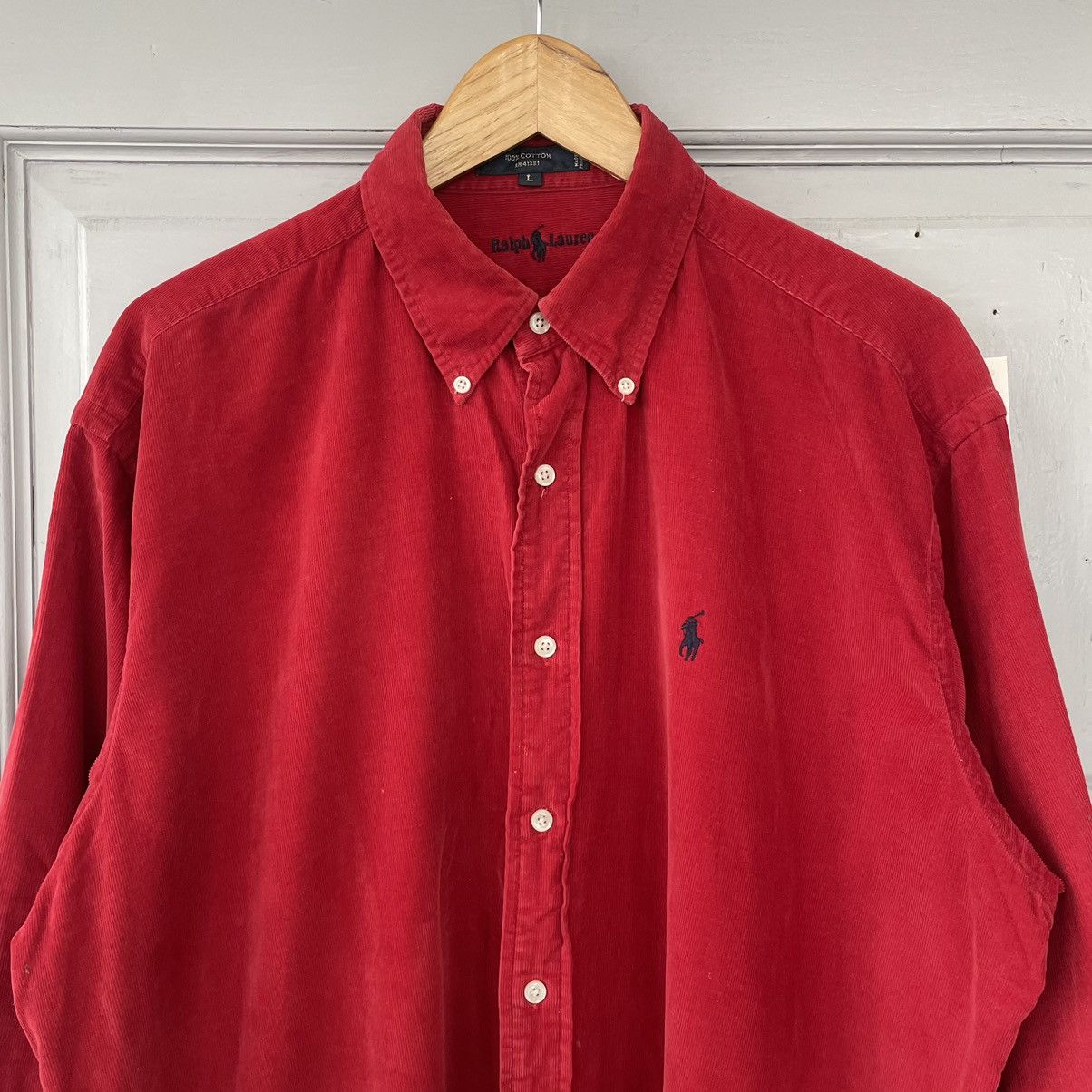 Polo Ralph Lauren × Ralph Lauren Blue Label × Vintage Vintage Polo Ralph Lauren velveteen shirt button up Size US L / EU 52-54 / 3 - 7 Thumbnail