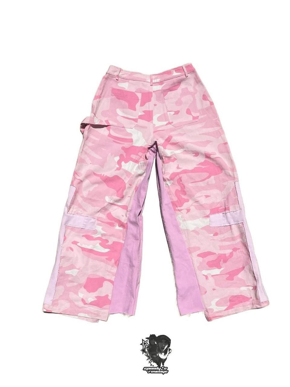 Handmade Pink Camo Pants Size US 30 / EU 46 - 8 Thumbnail