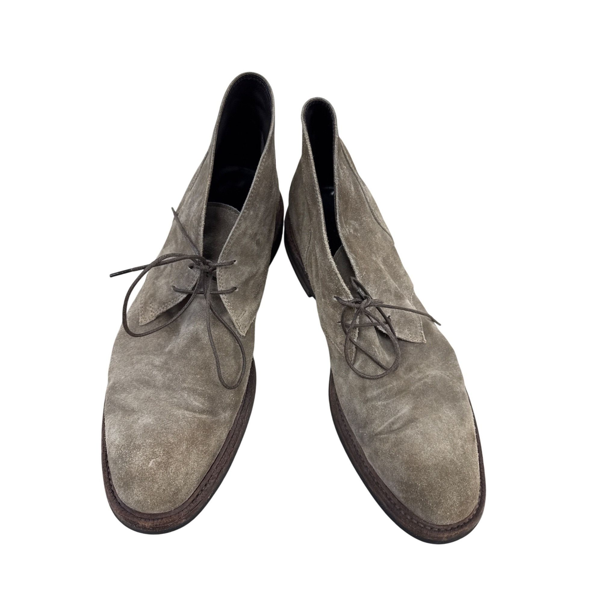 Pantofola d'Oro Pantofola DOro Mens Gray Suede Leather Ankle Boots Size 10.5 Size US 10.5 / EU 43-44 - 8 Thumbnail