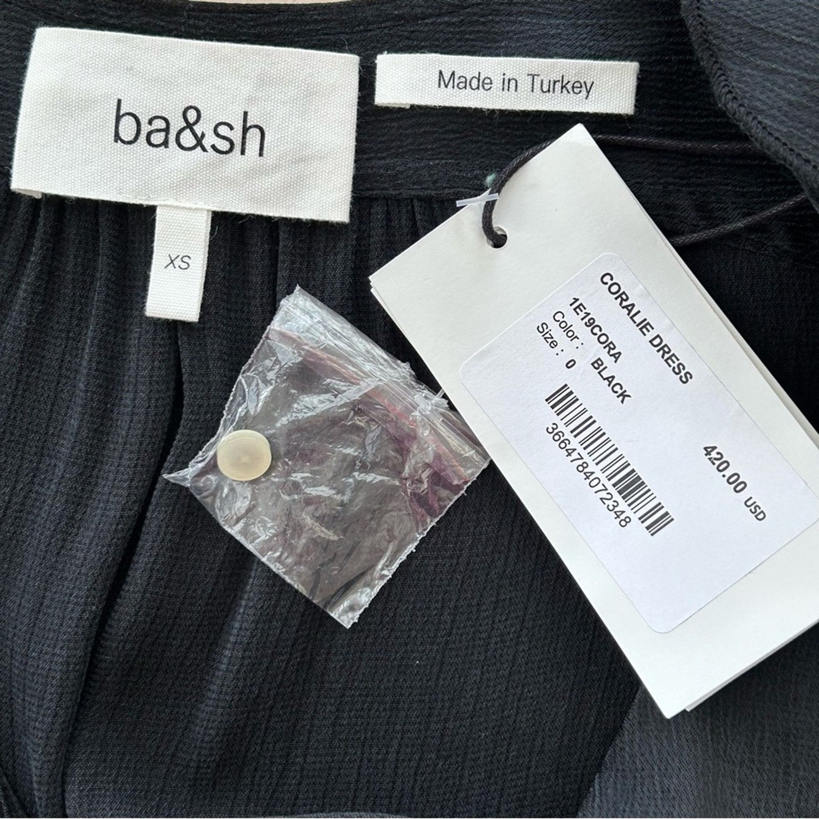 ba&sh BA&SH Coralie Dress Size 4 Int'l XS Black Asymmetrical Size S / US 4 / IT 40 - 13 Thumbnail