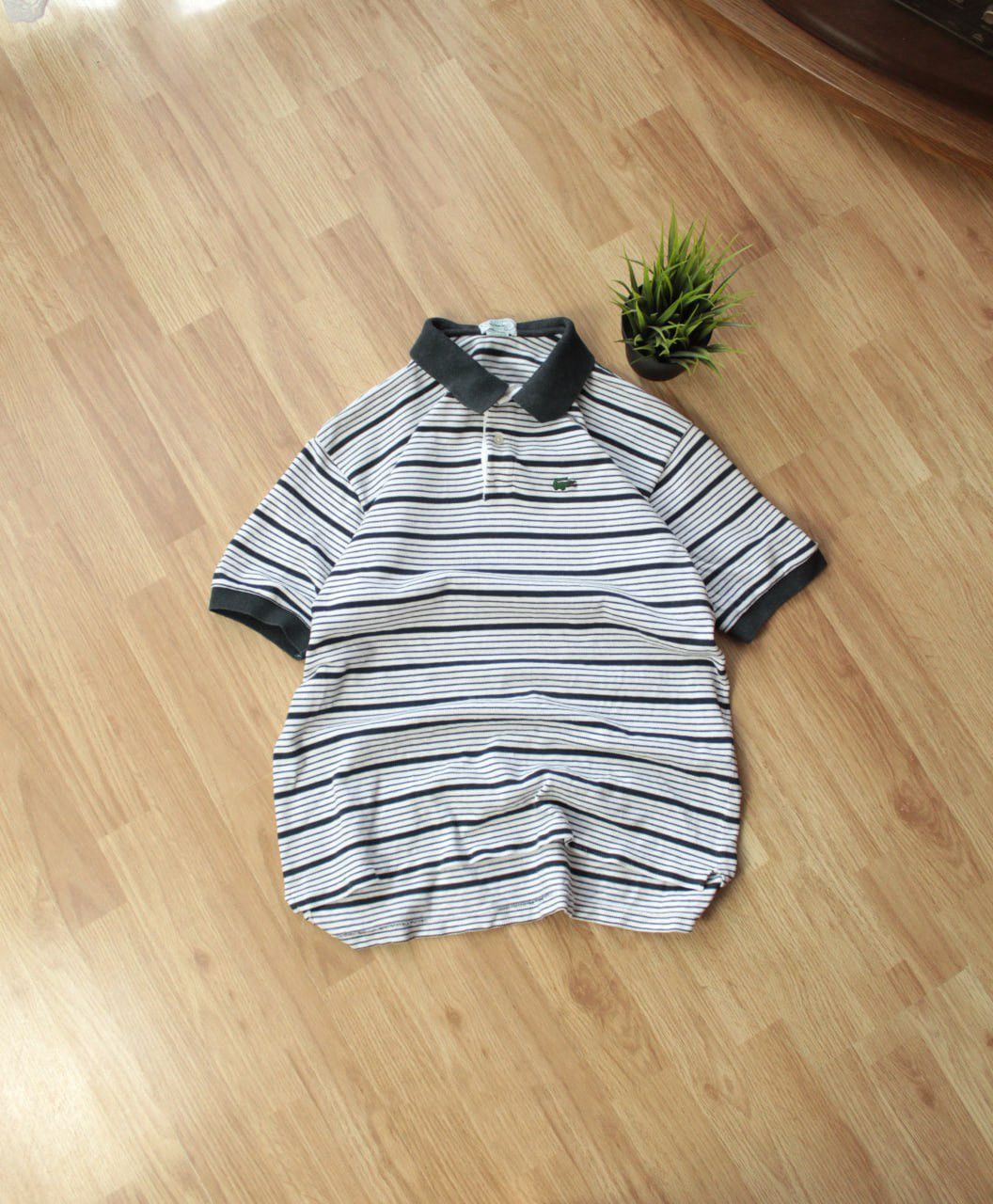 Lacoste 🔥 90s RARE Lacoste x Izod Vintage Striped Polo T Shirt USA Size US L / EU 52-54 / 3 - 1 Thumbnail