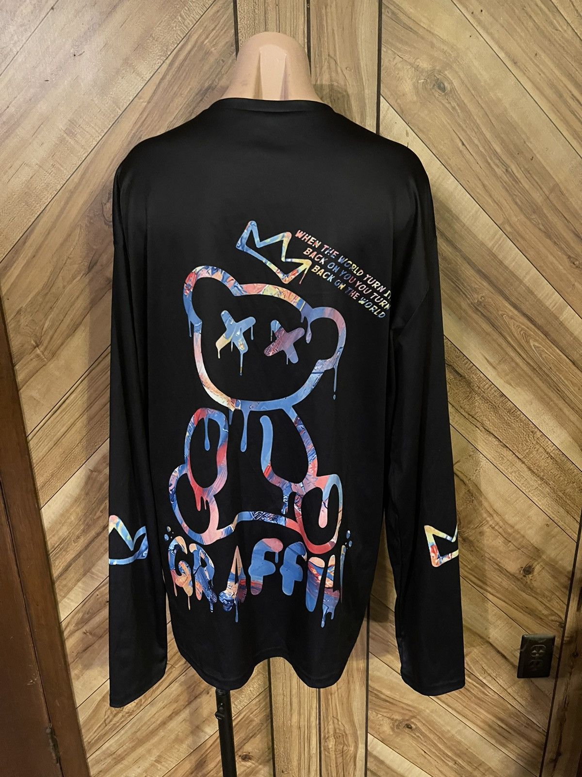 Other Doifer Polyester Graffilli Print Long Sleeve Crewneck Shirt Size US XXL / EU 58 / 5 - 6 Thumbnail