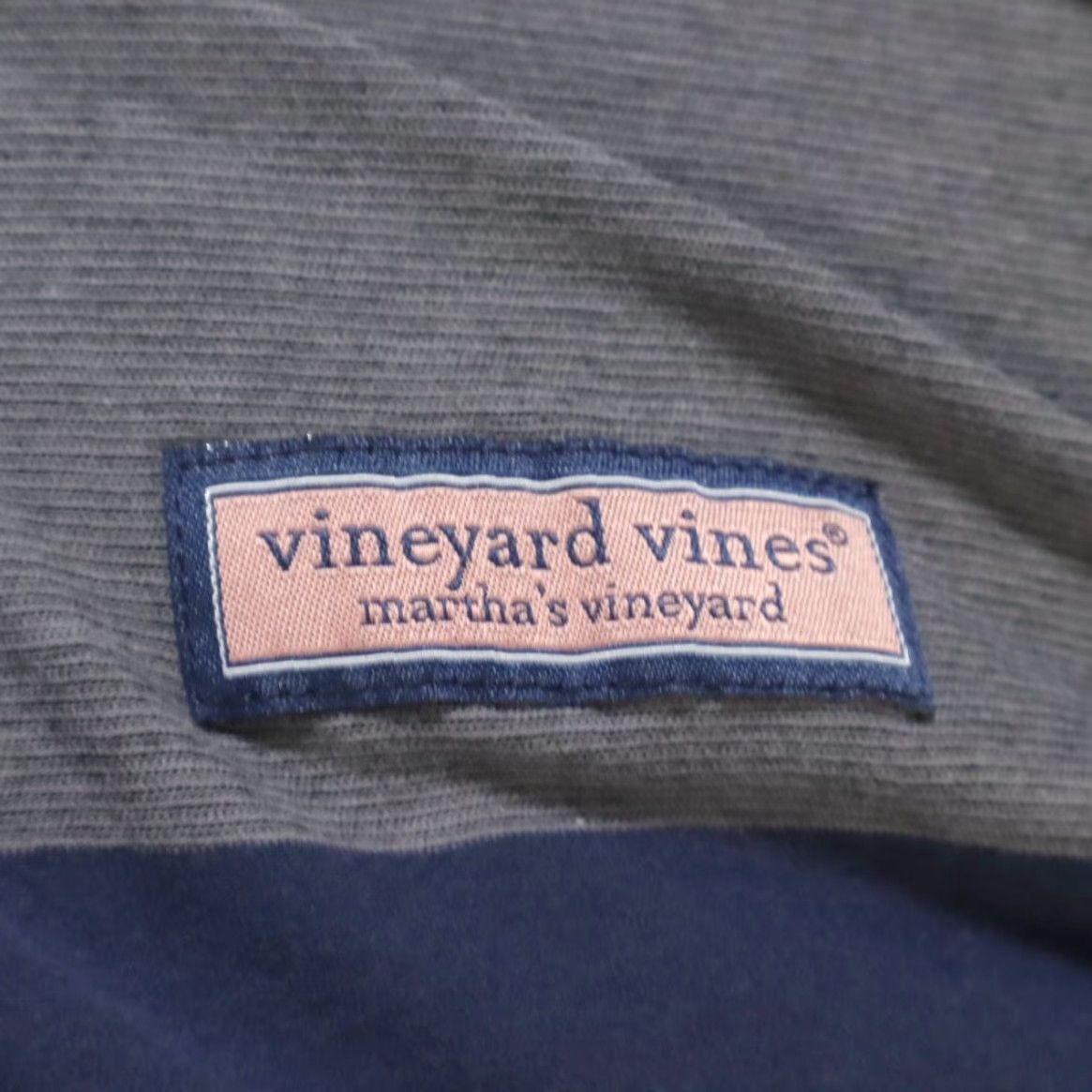 Vineyard Vines VINTAGE Vineyard Vines Edgartown Shep Stretch Striped Mock Long Sleeve Sweatshirt Gray Men's L Size US L / EU 52-54 / 3 - 6 Thumbnail