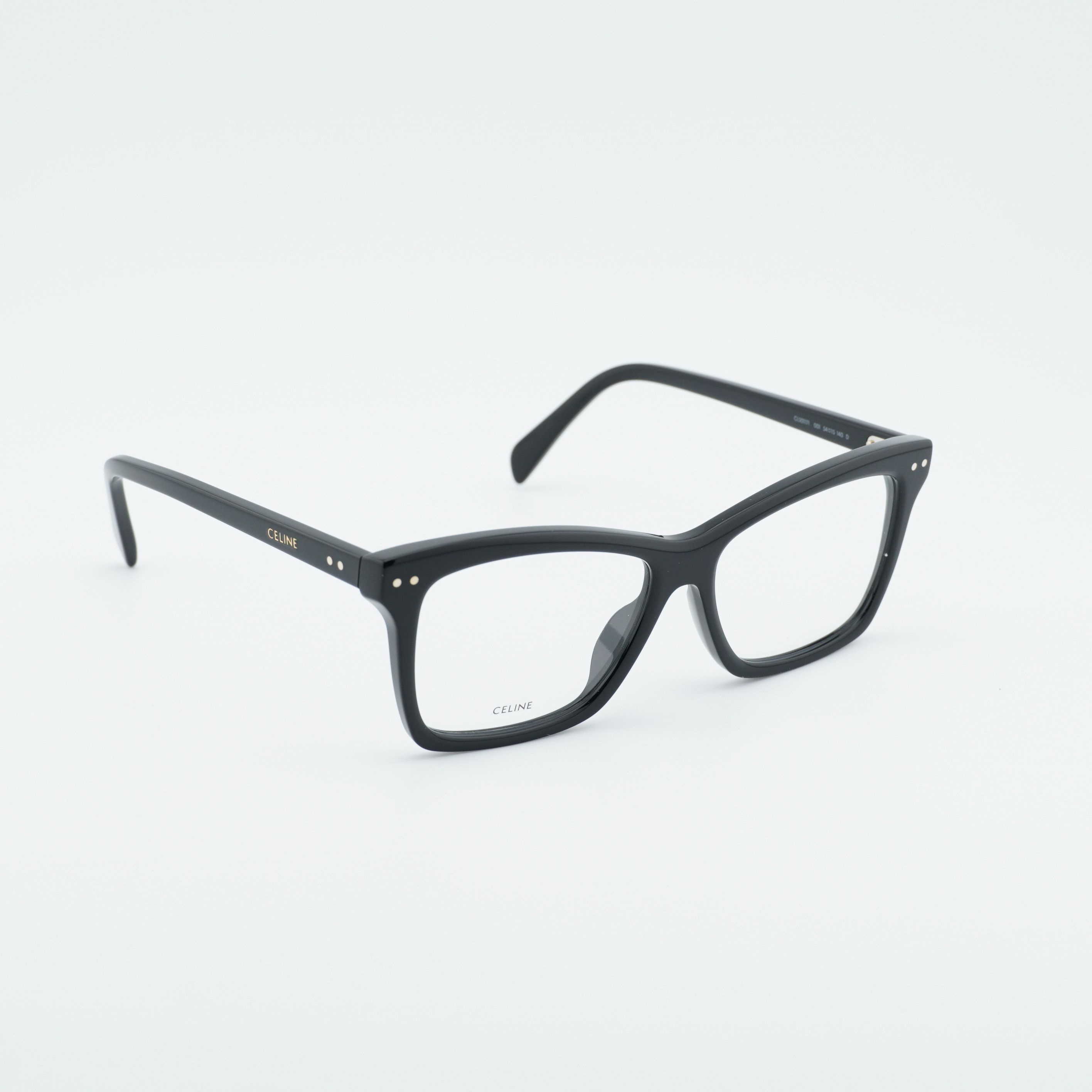Celine Celine CL50117I 001 Eyeglasses Black 54mm Square Frame Size ONE SIZE - 6 Thumbnail