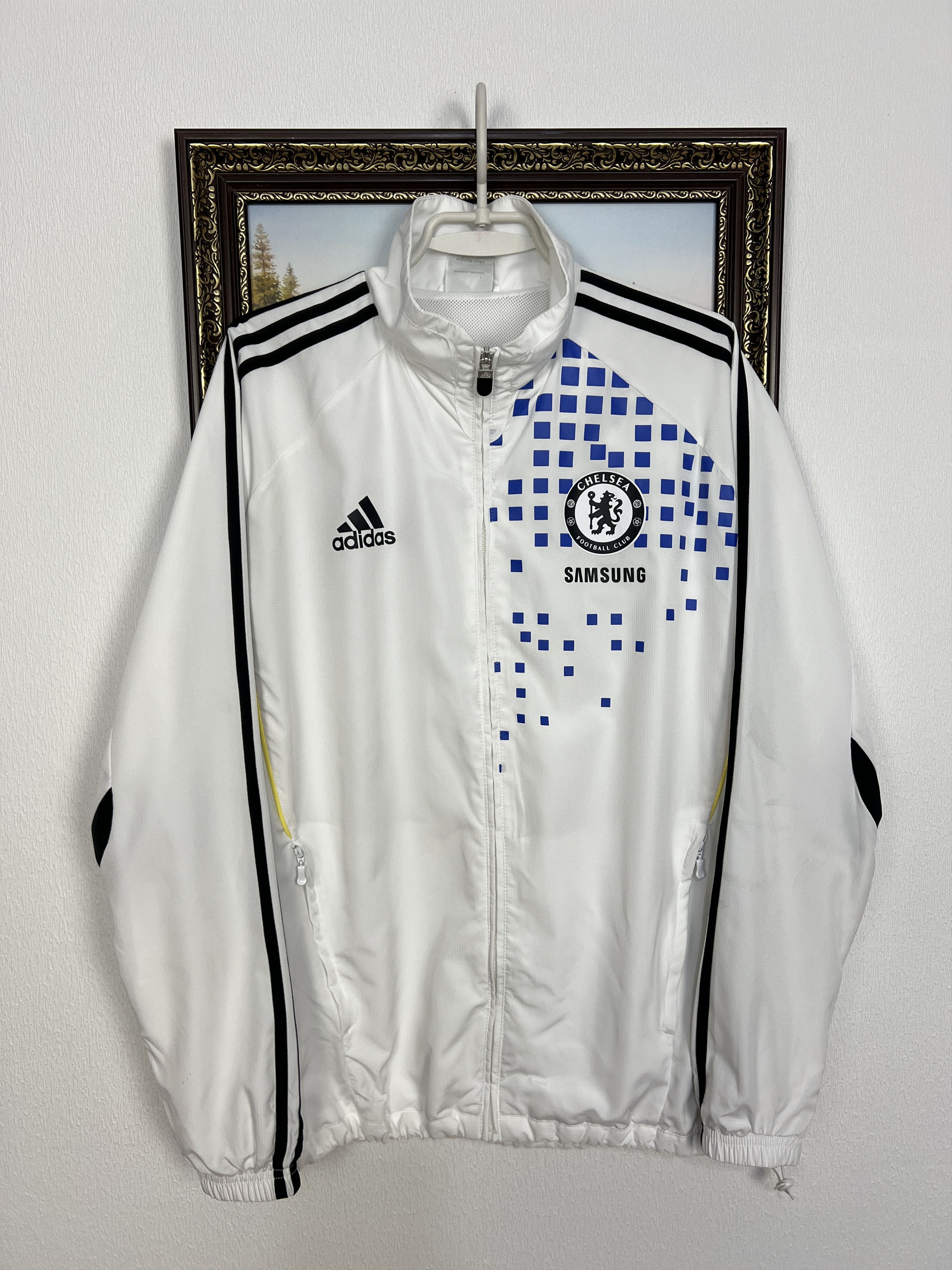 Adidas Vintage Adidas Chelsea Football Jacket Soccer Track Top Zip Size US L / EU 52-54 / 3 - 2 Thumbnail