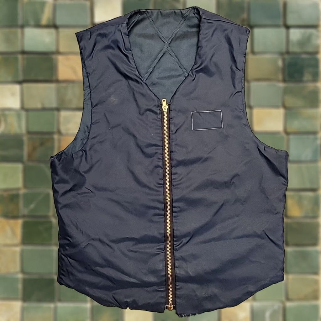 Vintage VTG Heated Vest Men S Navy Electric Quilted Workwear Outdoors Retro Gorp 70s Size US S / EU 44-46 / 1 - 1 Thumbnail