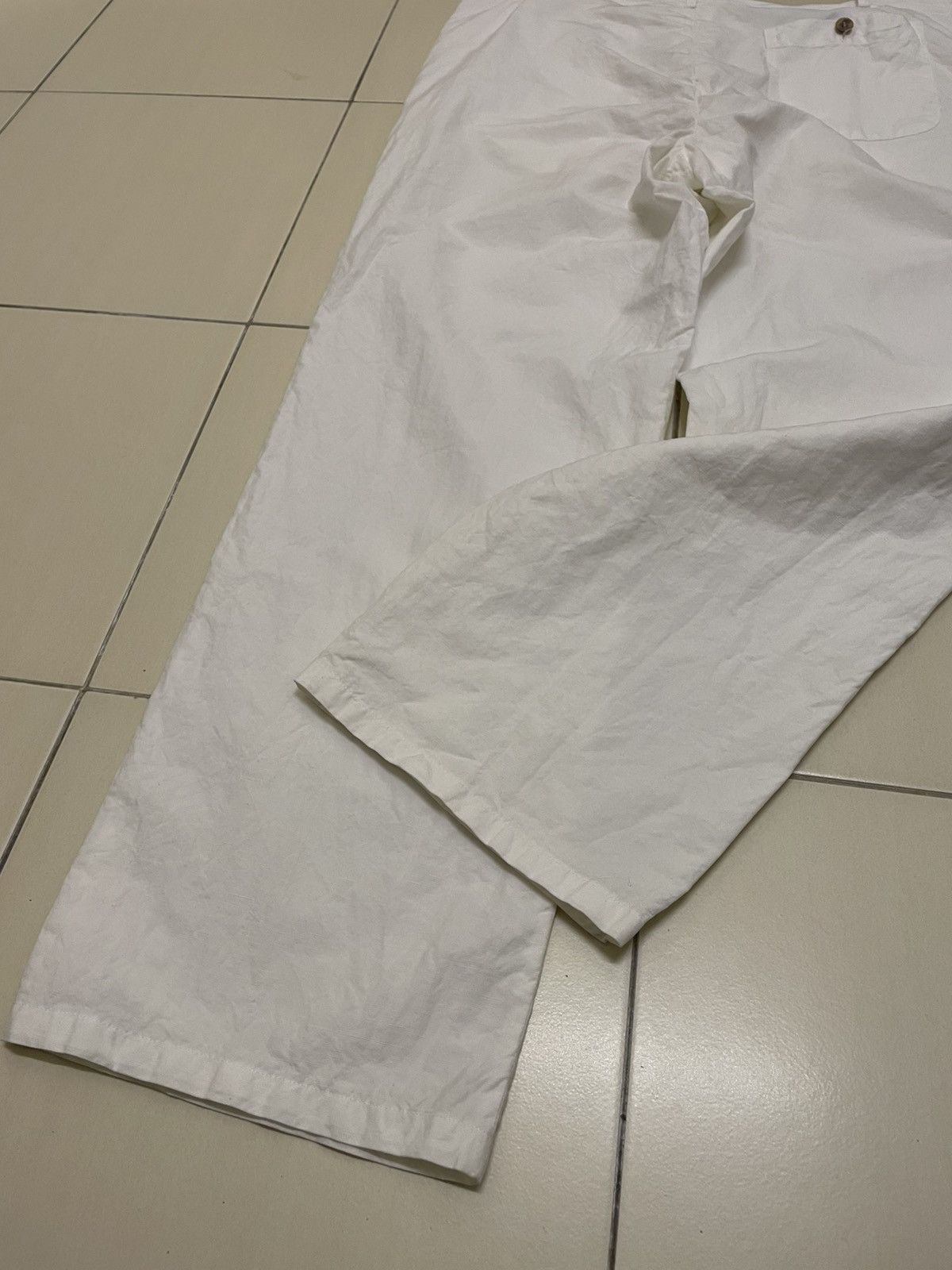 Loro Piana Loro Piana Linen/Cotton White Pants Size US 35 - 5 Thumbnail