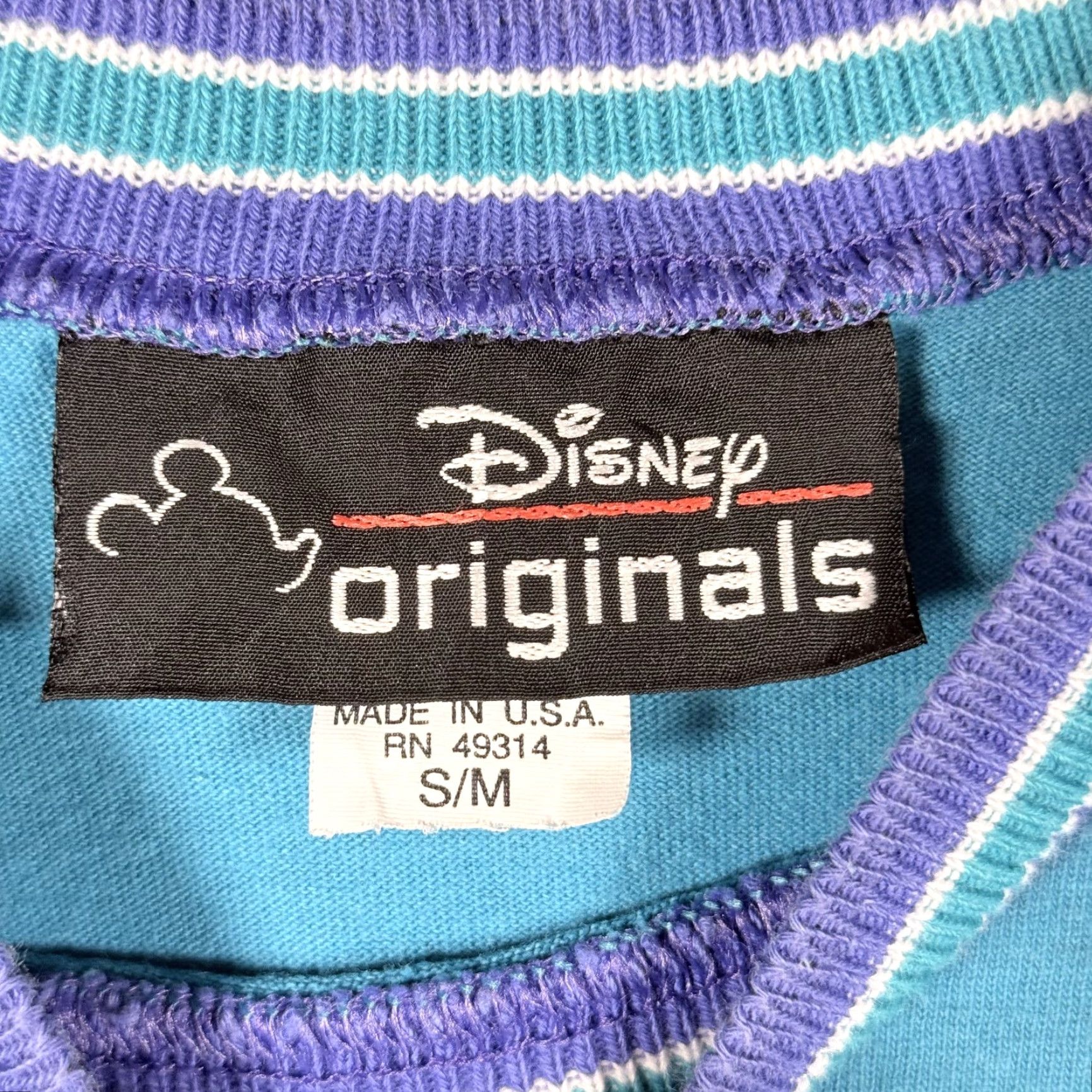 Disney Disney Mickey & Minnie Mouse USA Made T-Shirt Blue Men Small Shirt Size US S / EU 44-46 / 1 - 5 Thumbnail
