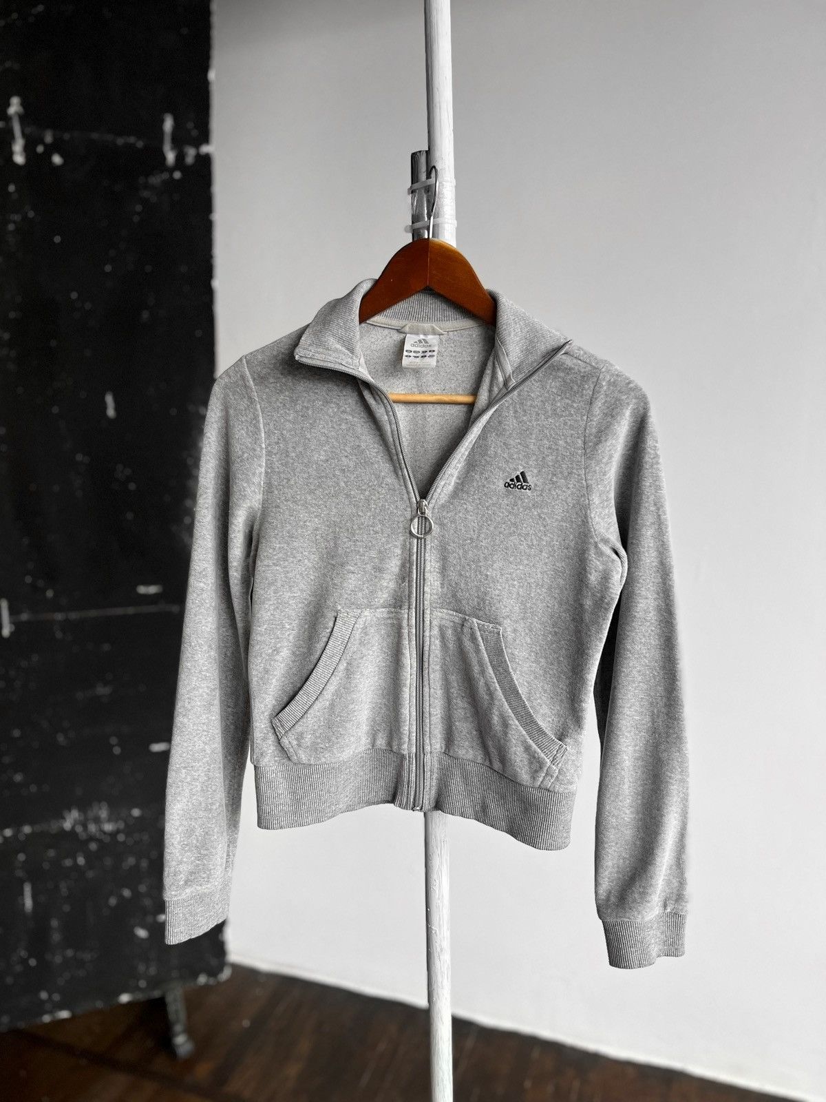 Adidas × Vintage Adidas Womens Vintage 00s Gray Full Zip Track Sweat Jacket Size S / US 4 / IT 40 - 1 Thumbnail