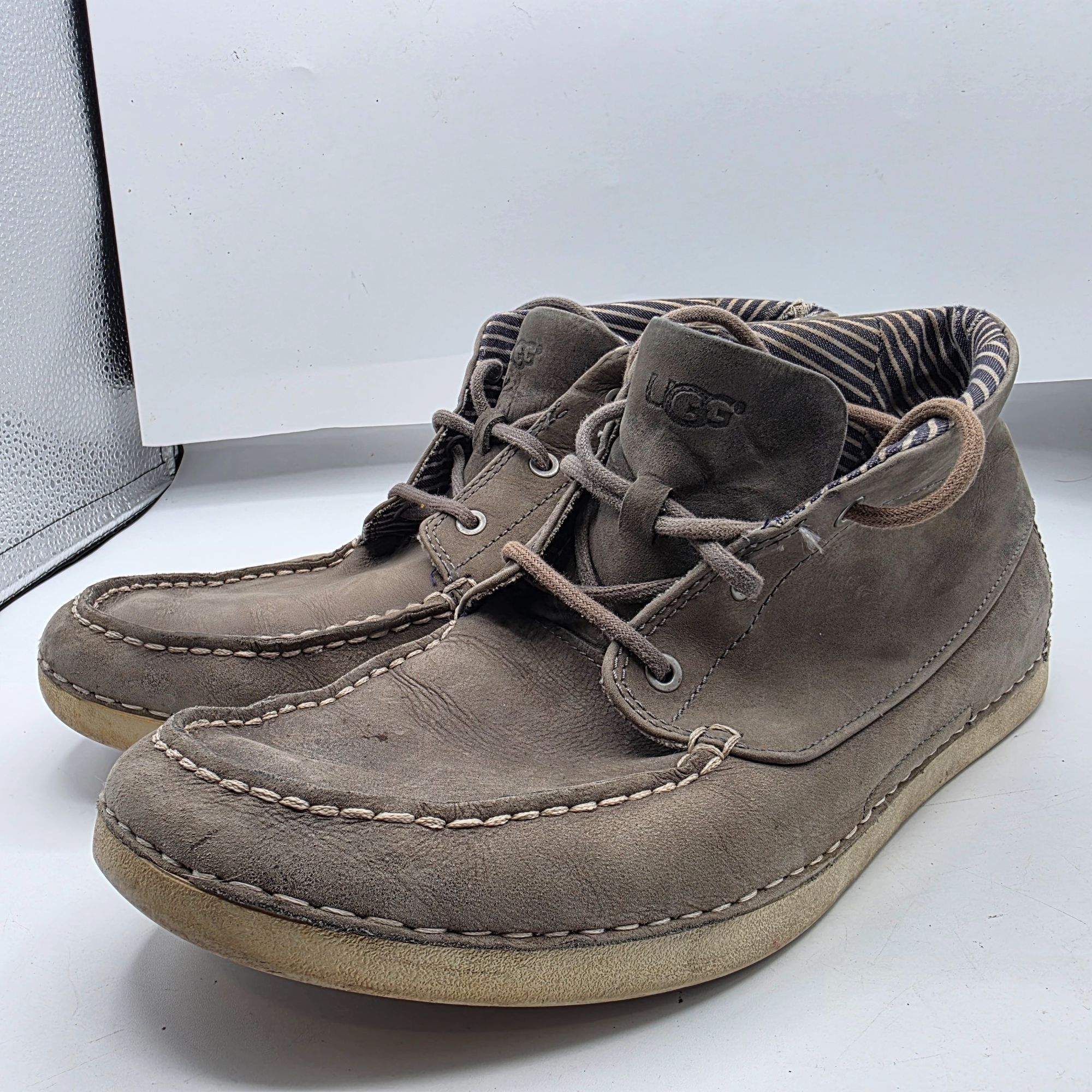 Ugg UGG Kaldwell Mens Size 9.5 Gray Chukka Ankle Boots Vibram So Size US 9.5 / EU 42-43 - 3 Thumbnail