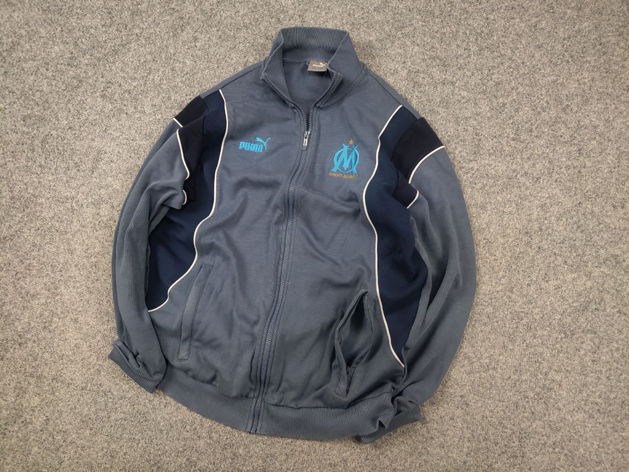 Puma Vintage Puma x Olympique Marseille Logo Zip track Jacket Size US L / EU 52-54 / 3 - 5 Thumbnail