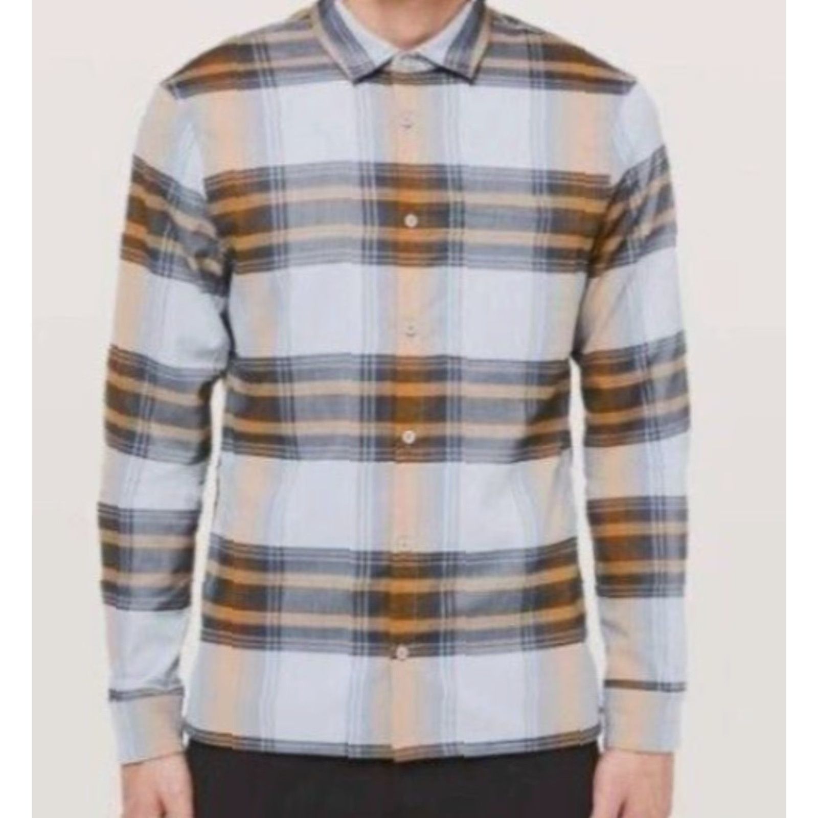 Lululemon Lululemon Masons Peak Flannel Shirt Shadow Plaid Sz M Men’s Button-Up Long Sleeve Size US M / EU 48-50 / 2 - 2 Thumbnail