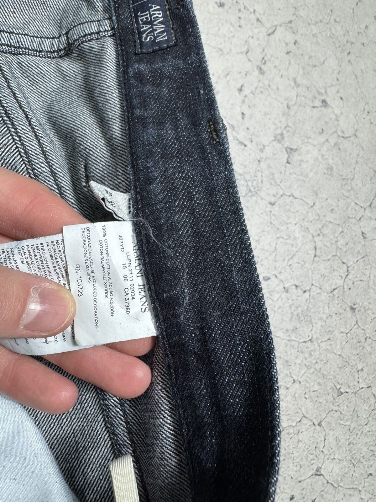 Armani Armani Jeans Big Logo Baggy Denim Luxury Vintage Size 34 Size US 34 / EU 50 - 7 Thumbnail