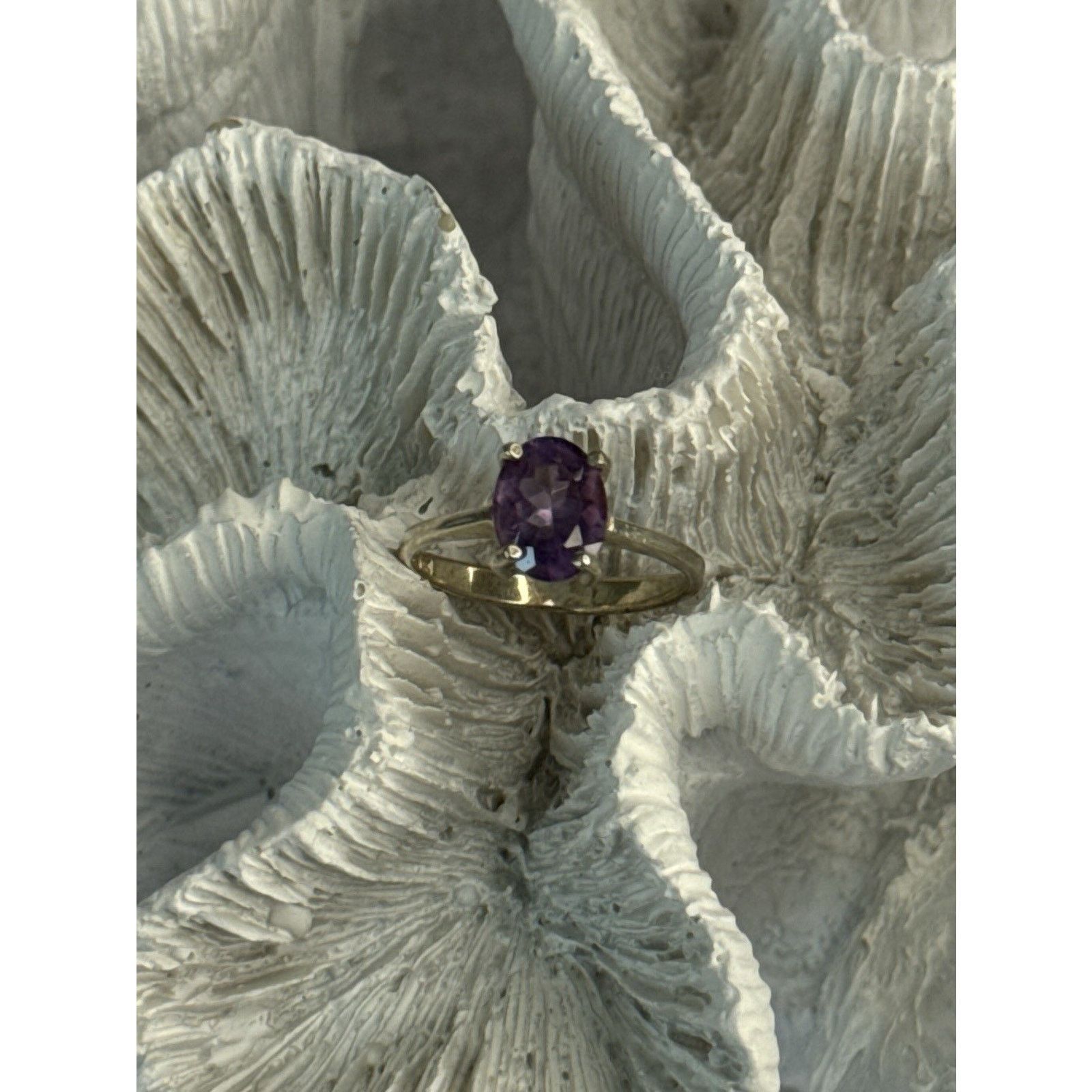 Jewelry 925 STERLING SILVER AMETHYST RING SIZE 6.5 Size ONE SIZE - 7 Thumbnail