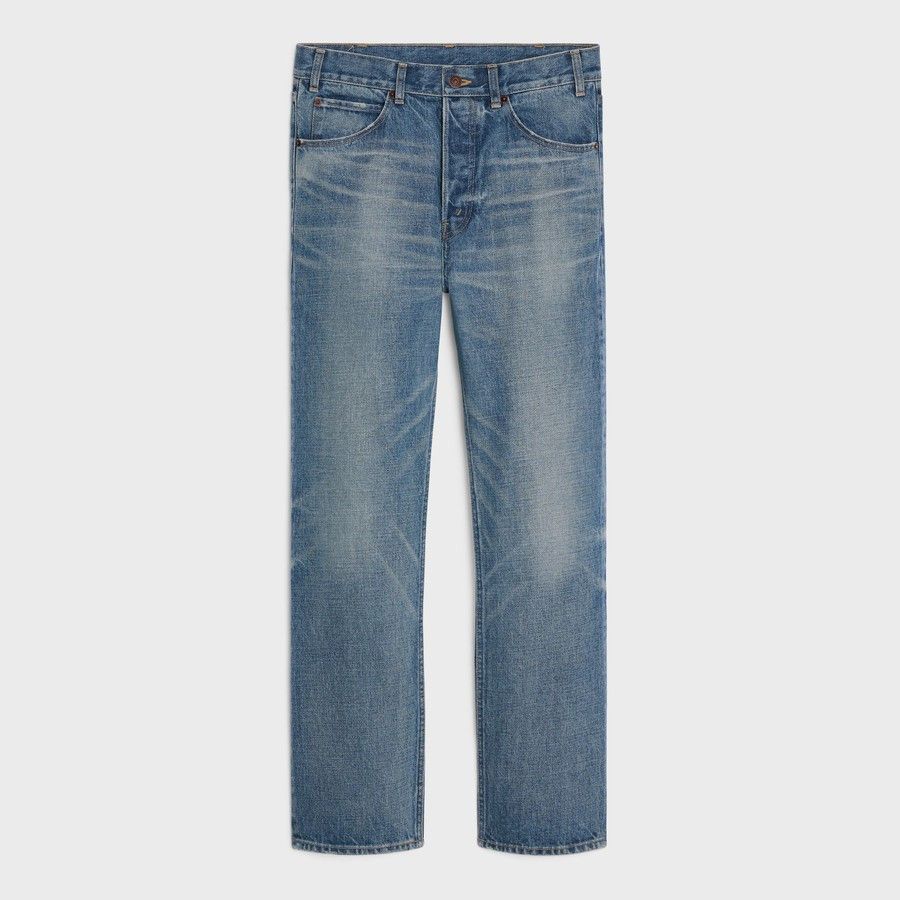 Celine o1d2blof0226 Denim Jeans in Blue Size US 31 - 1 Thumbnail
