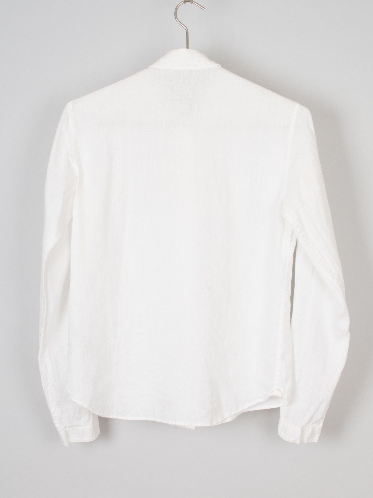 Uniqlo French Linen Round Collar Button Up Shirt Size S / US 4 / IT 40 - 2 Thumbnail