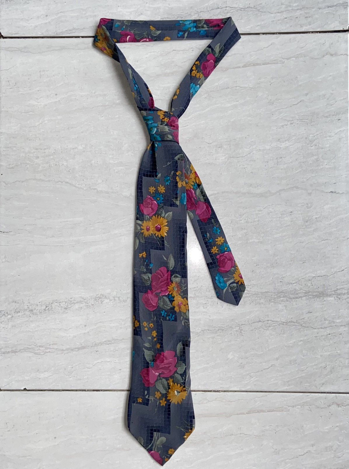 Hugo Boss HUGO BOSS Flower Motive Tie Size ONE SIZE - 7 Thumbnail