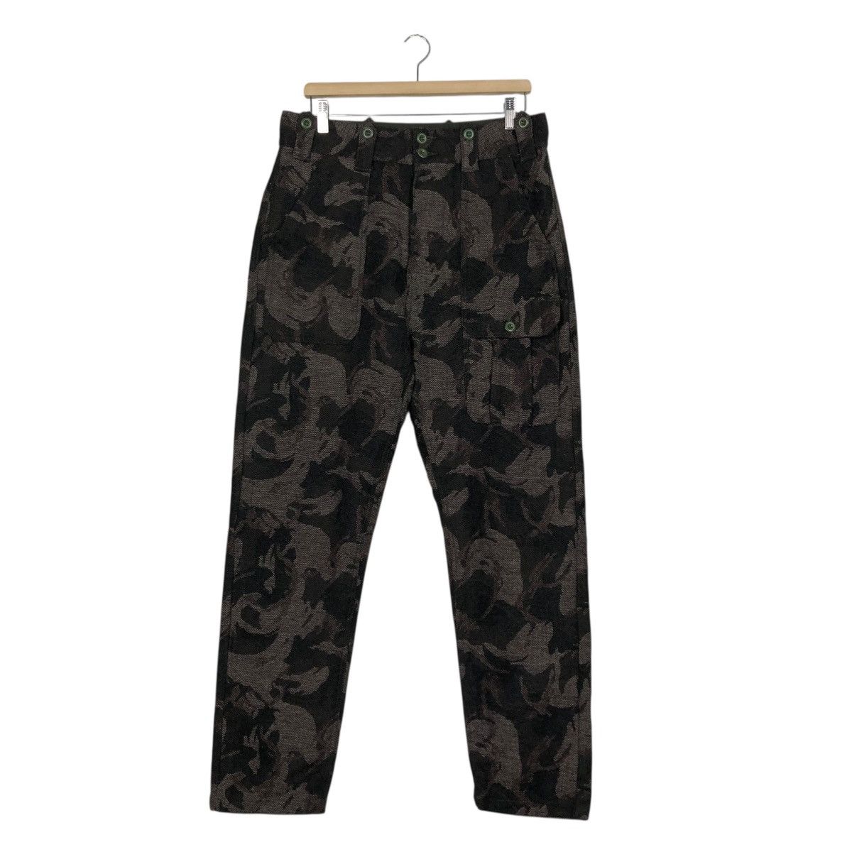 Japanese Brand 🔥HAND MADE WOOL PANTS FLORAL MARSHALL ARTIST ISSEY MIYAKE Size US 32 / EU 48 - 3 Thumbnail