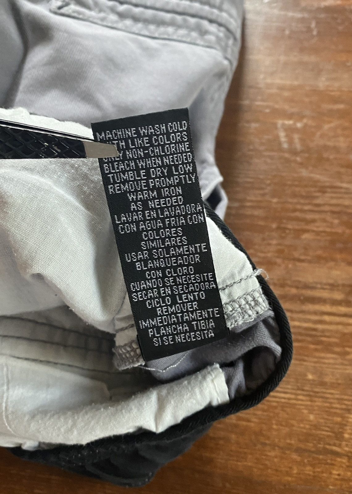 Ocean Pacific × Vintage Vintage 90’s Ocean Pacific Grey Wide Leg Cargo Shorts Size US 38 / EU 54 - 17 Thumbnail
