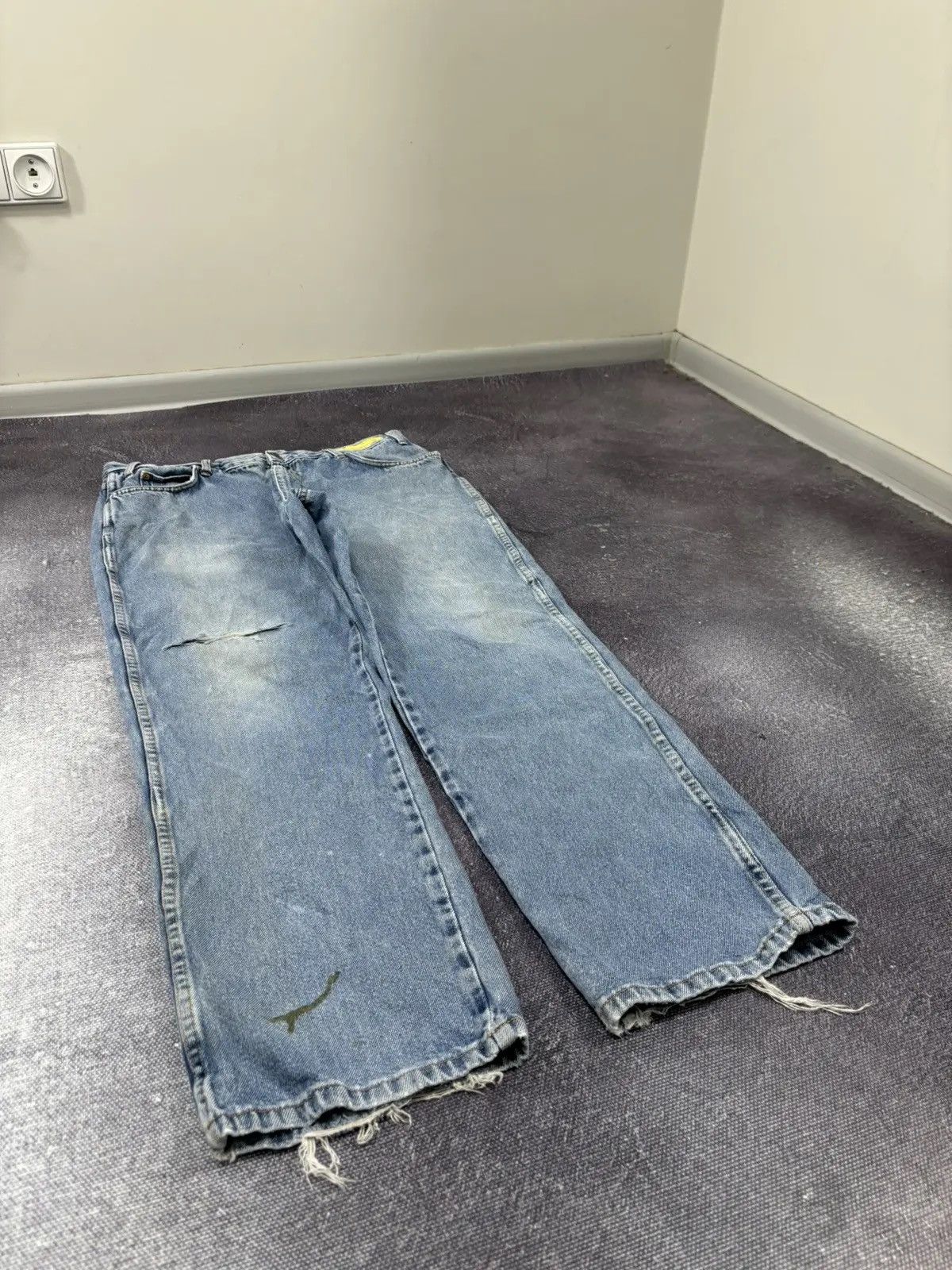 Dickies × Vintage Vintage Dickies Faded Washed Light Blue Denim Baggy Jeans Size US 38 / EU 54 - 7 Thumbnail