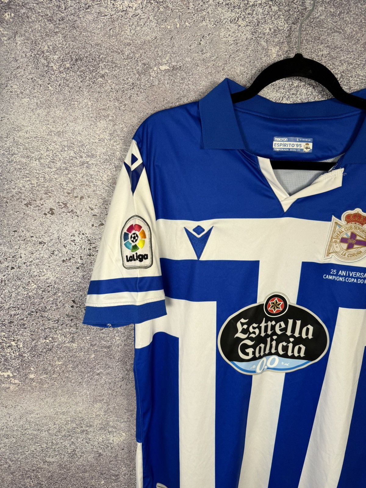 Macron × Vintage Deportivo de La Coruna 2020/21 Macron Soccer Jersey Size US L / EU 52-54 / 3 - 3 Thumbnail