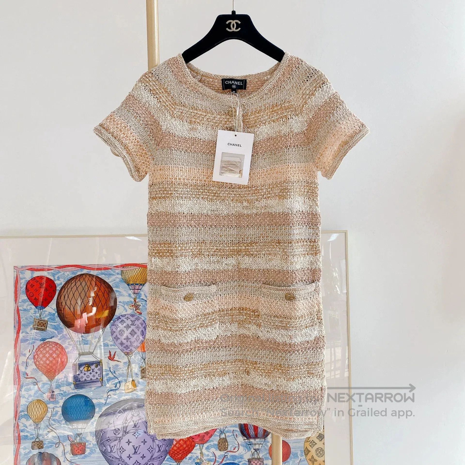 Chanel CHANEL Greek Series Knit Dress. Size US 34 / EU 50 - 1 Thumbnail
