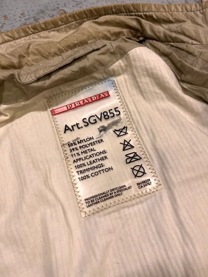Prada SS2006 Prada Cargo Beige Nylon Jacket Size US M / EU 48-50 / 2 - 9 Thumbnail