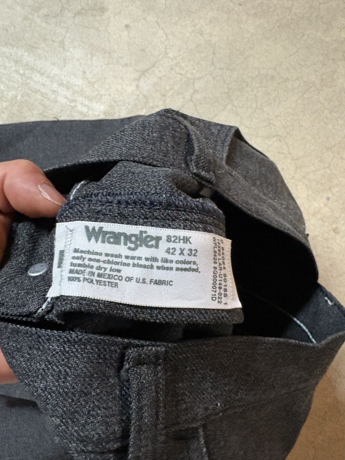 Wrangler Vintage 00’s Wrangler Flared Slacks Pants Charcoal Gray Size US 42 / EU 58 - 6 Thumbnail