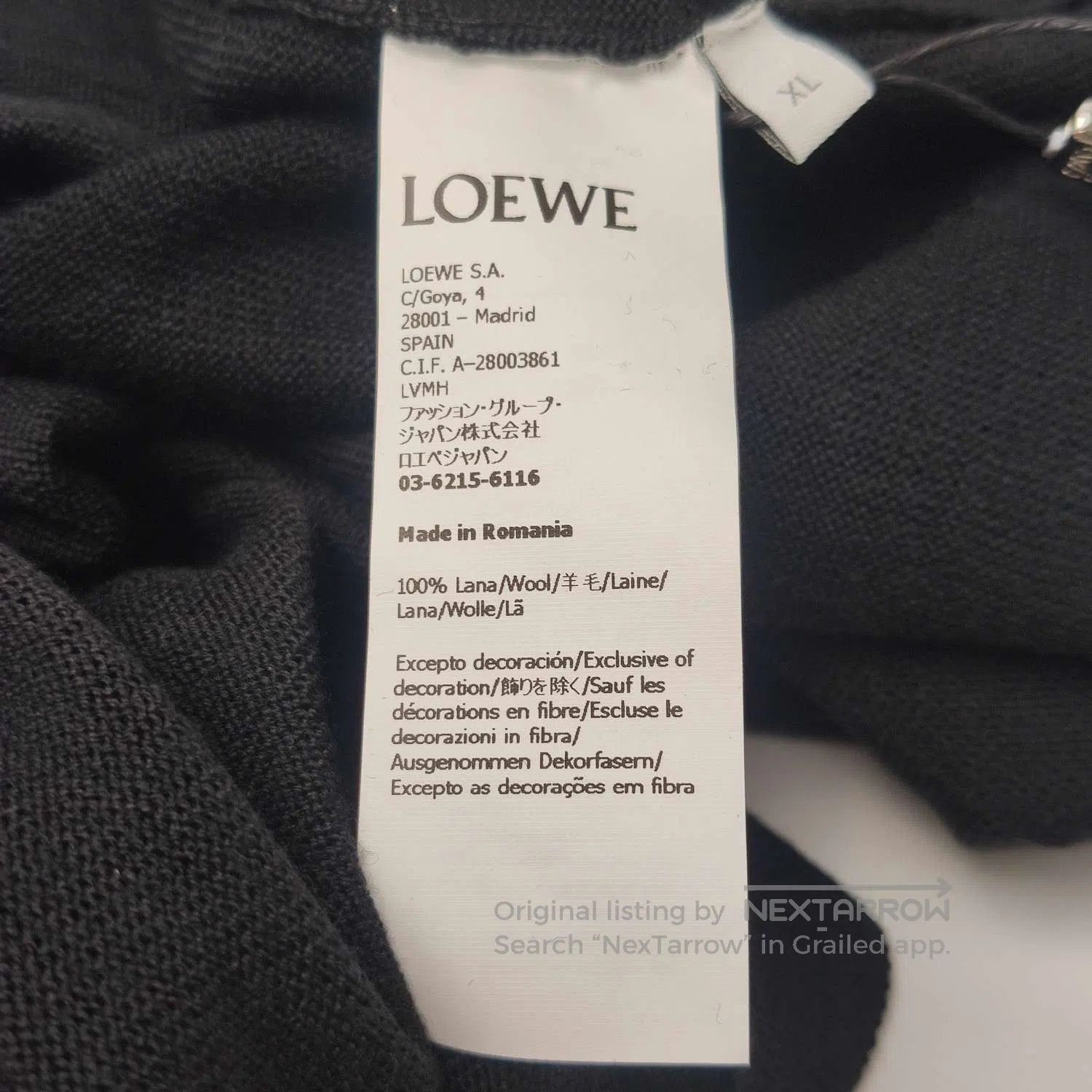 Loewe Loewe XL Wool V. Size US XL / EU 56 / 4 - 8 Thumbnail