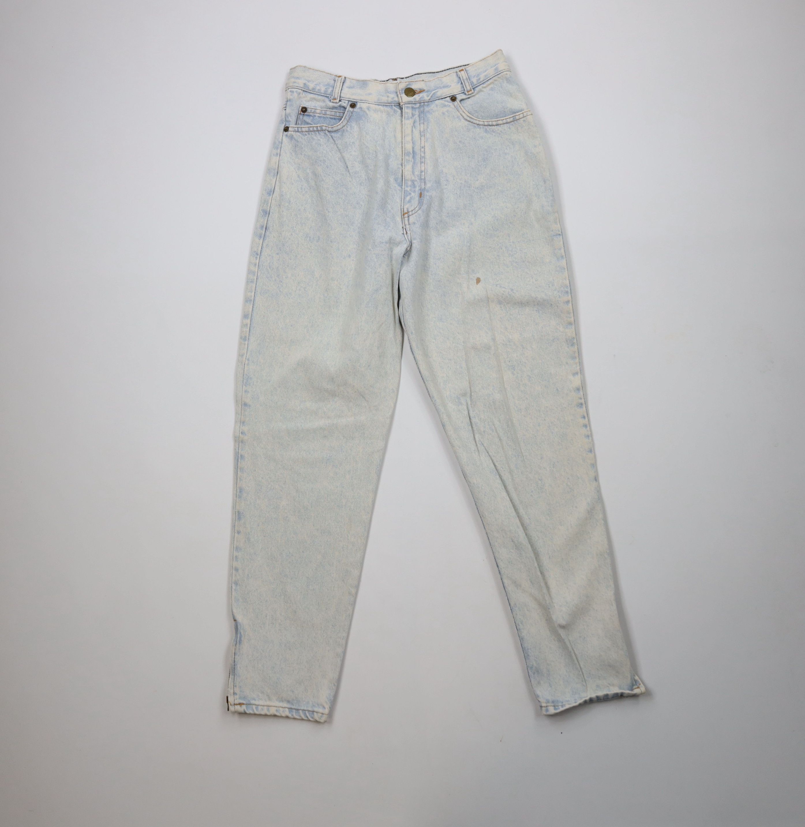 Vintage Vintage 90s Streetwear Acid Wash Tapered Leg Jeans Blue Size 32" / US 10 / IT 46 - 1 Thumbnail