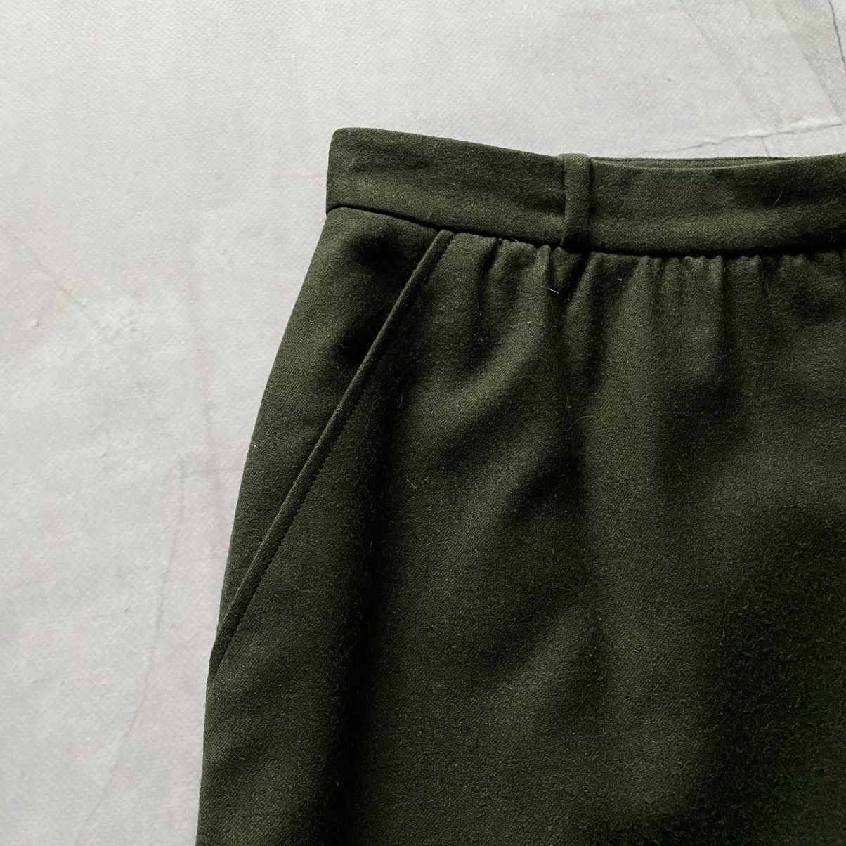 Christian Dior Monsieur × Designer × Vintage Vintage 80s Christian Dior Rare Wool Pocket Skirt Size 32" / US 10 / IT 46 - 3 Thumbnail