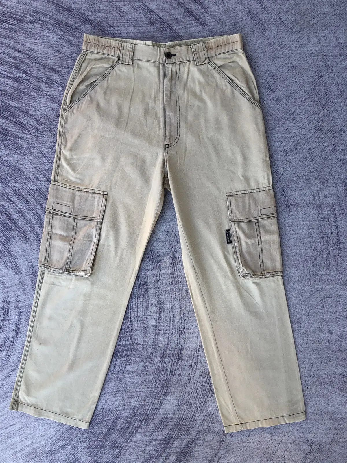 Designer × Japanese Brand Faded Cargo Pants Japanesebrand 6 Pocket Tactical Size US 29 - 1 Thumbnail
