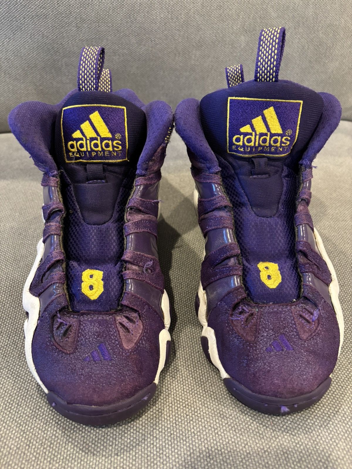 Adidas × Vintage Adidas KB8 Crazy 8 Regal Purple G24320 Men’s 9 No Box, Laces Size US 9 / EU 42 - 2 Thumbnail
