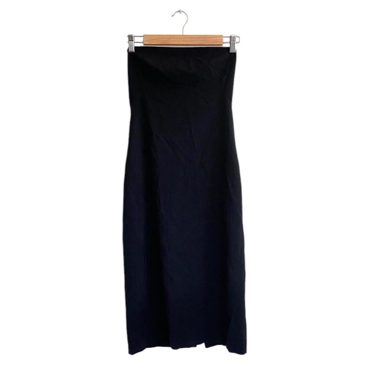 Theory THEORY BLACK STRAPLESS BODY-CON PENCIL DRESS MIDI WOMENS 2 Size XS / US 0-2 / IT 36-38 - 1 Thumbnail