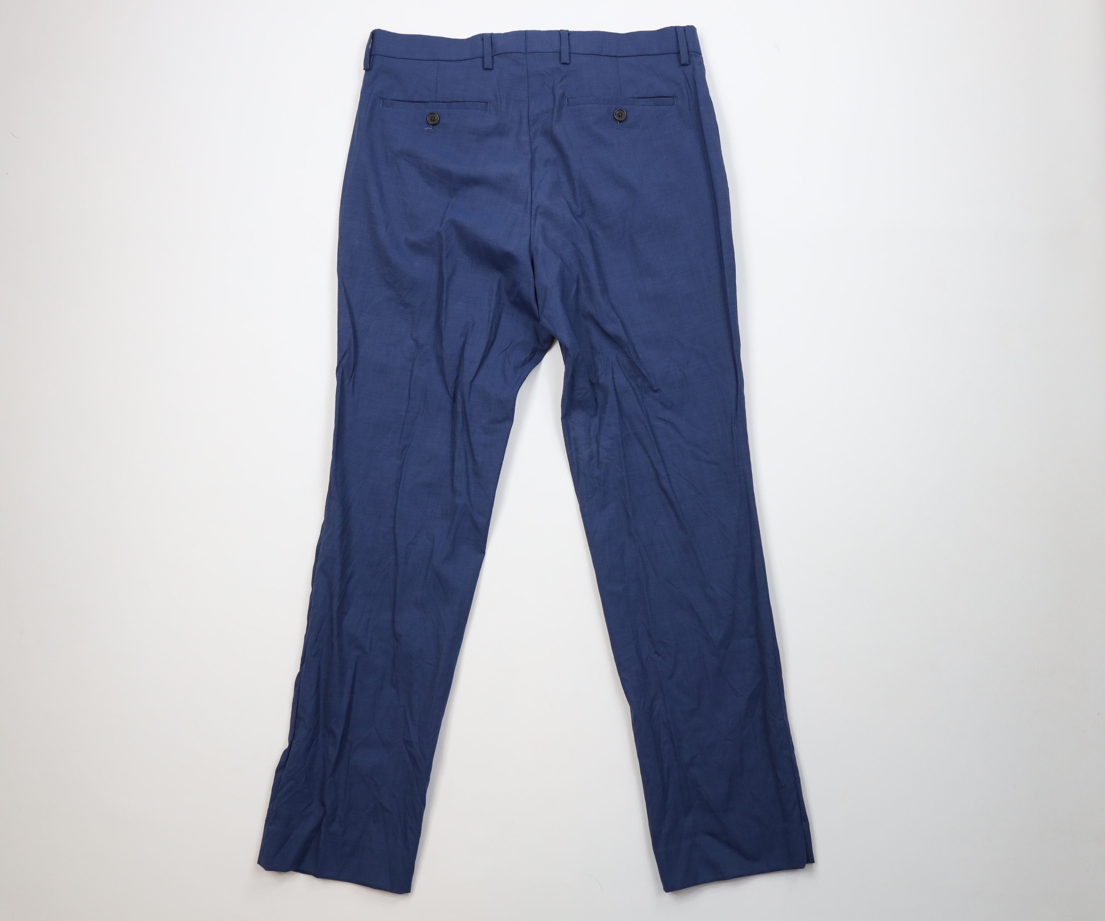 Banana Republic Banana Republic Wool Stretch Knit Chino Pants Trousers Blue Size US 32 / EU 48 - 9 Thumbnail