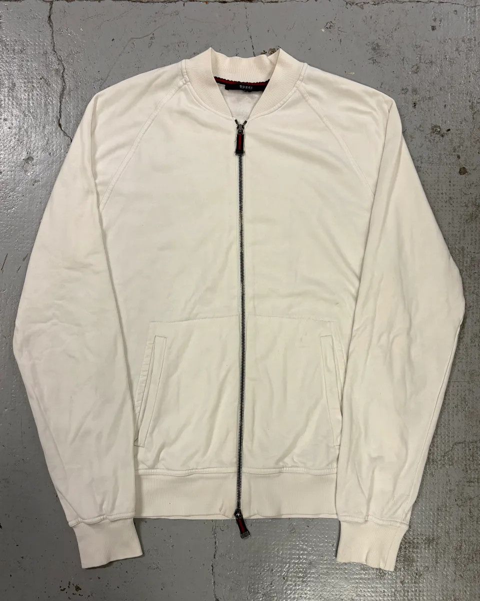 Gucci AW2006 Gucci White Propaganda Zip-up Sweater Size US M / EU 48-50 / 2 - 1 Thumbnail