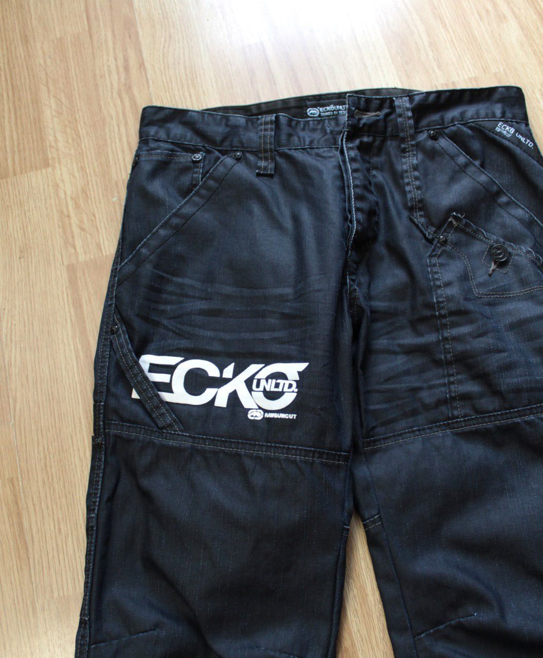 Ecko Unltd. 🔥 Ecko Vintage Logo Y2K Pants Trousers Jeans Pockets Size US 32 / EU 48 - 2 Thumbnail