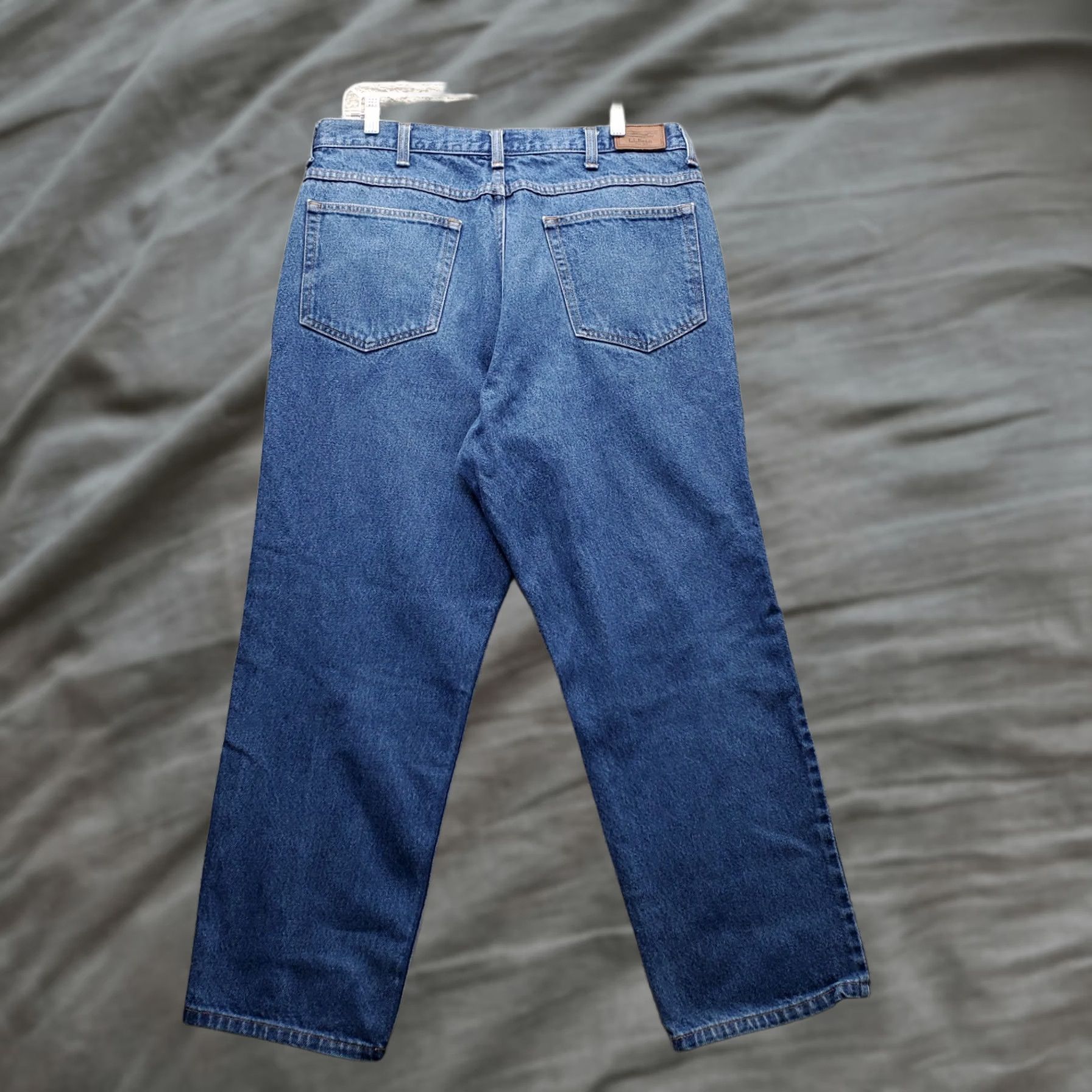Vintage L.L. Bean Classic Fit Jeans Mens 38x29 Blue Denim Straight Stonewash Streetwear Size US 38 / EU 54 - 1 Thumbnail