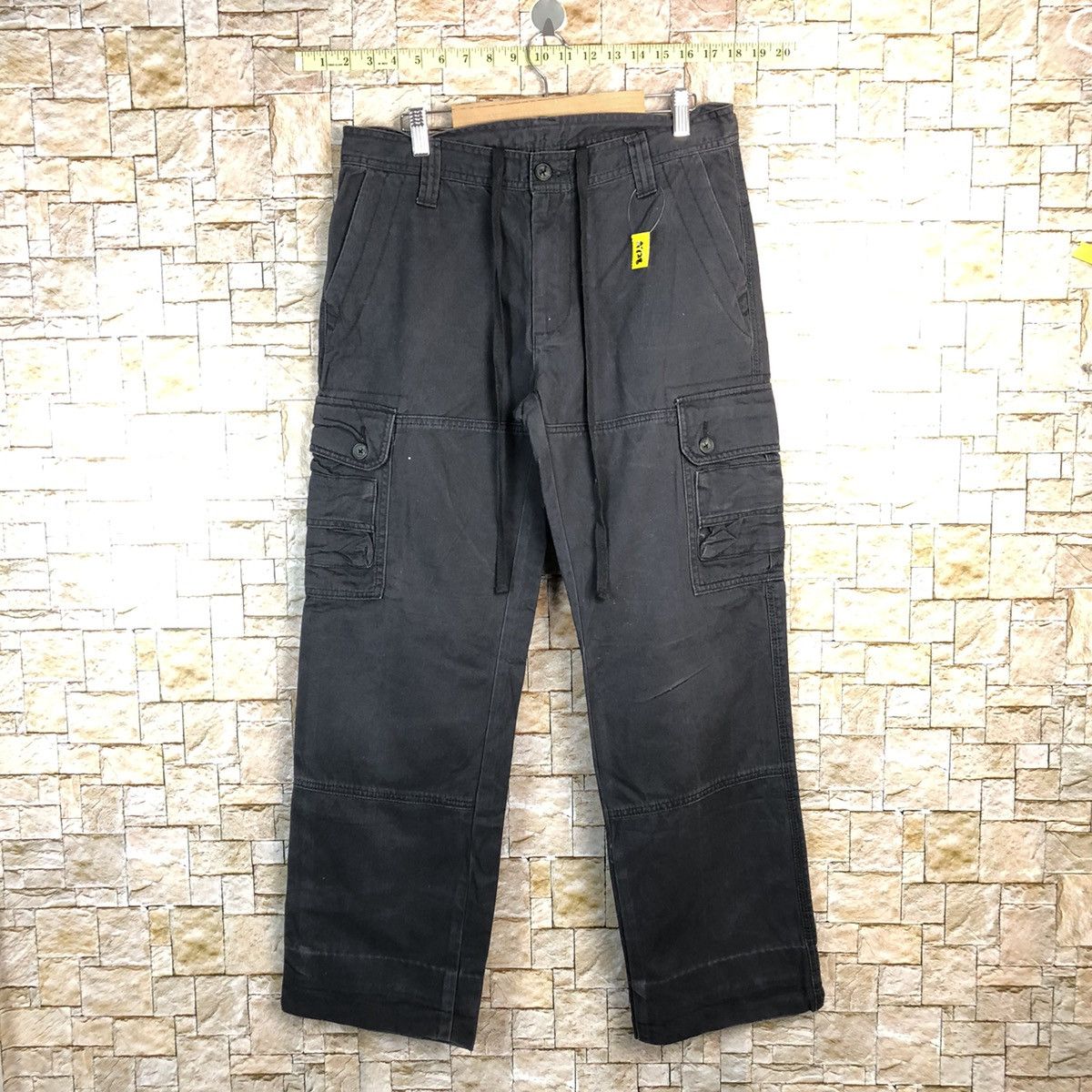 Japanese Brand Top Valu Black Cargo Multipocket Pants #A728 Size US 32 / EU 48 - 1 Thumbnail