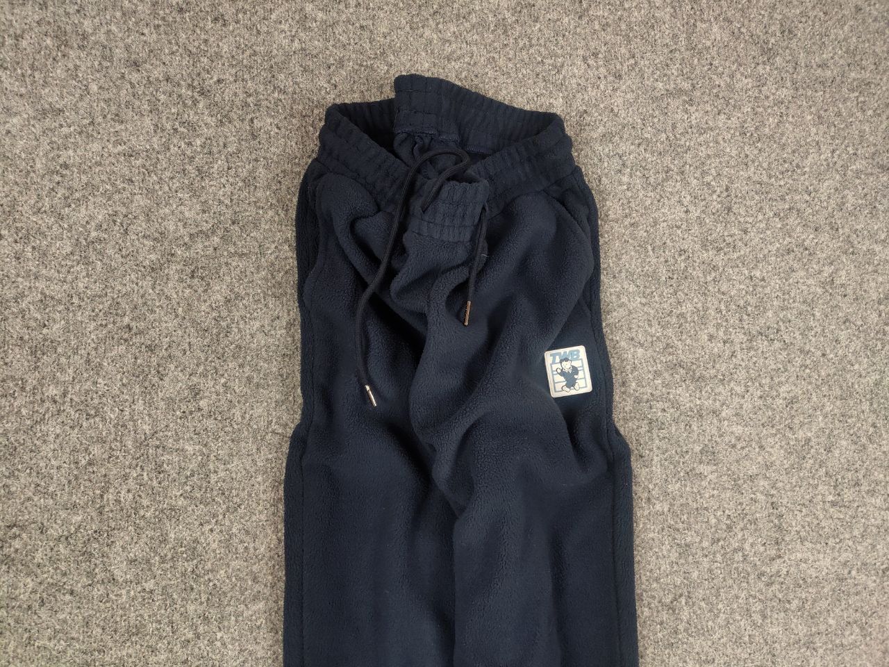 Japanese Brand J ian Ye Japanese Design TWB Dark Blue Baggy Fleece Pants Size US 32 / EU 48 - 4 Thumbnail