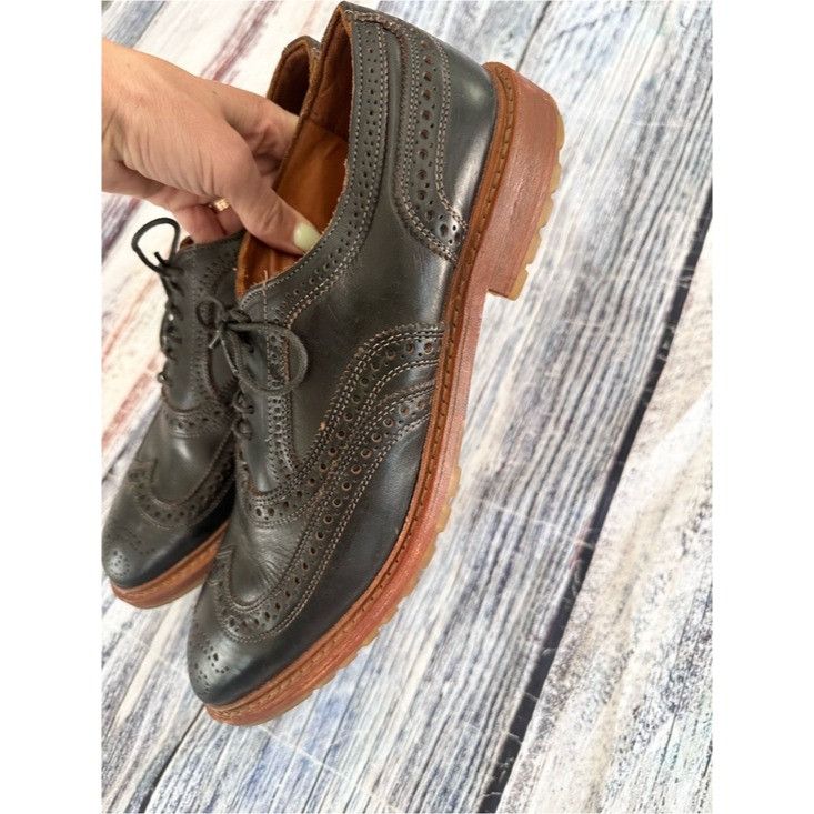 Allen Edmonds Allen Edmonds Men's Black Leather Wingtip Brogues - Classic Size US 12 / EU 45 - 6 Thumbnail