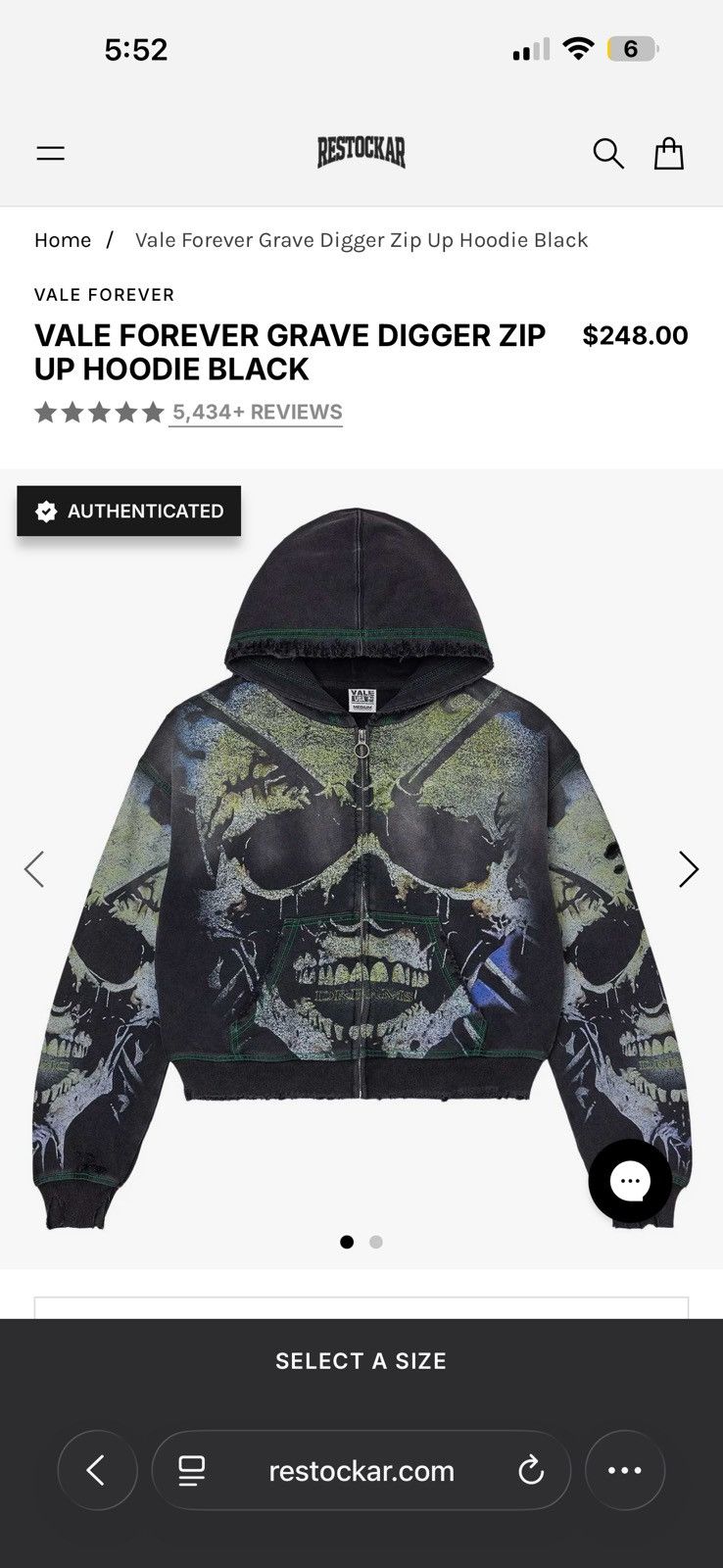 Vale Vale Forever Gravedigger Zip Up Size US M / EU 48-50 / 2 - 7 Thumbnail