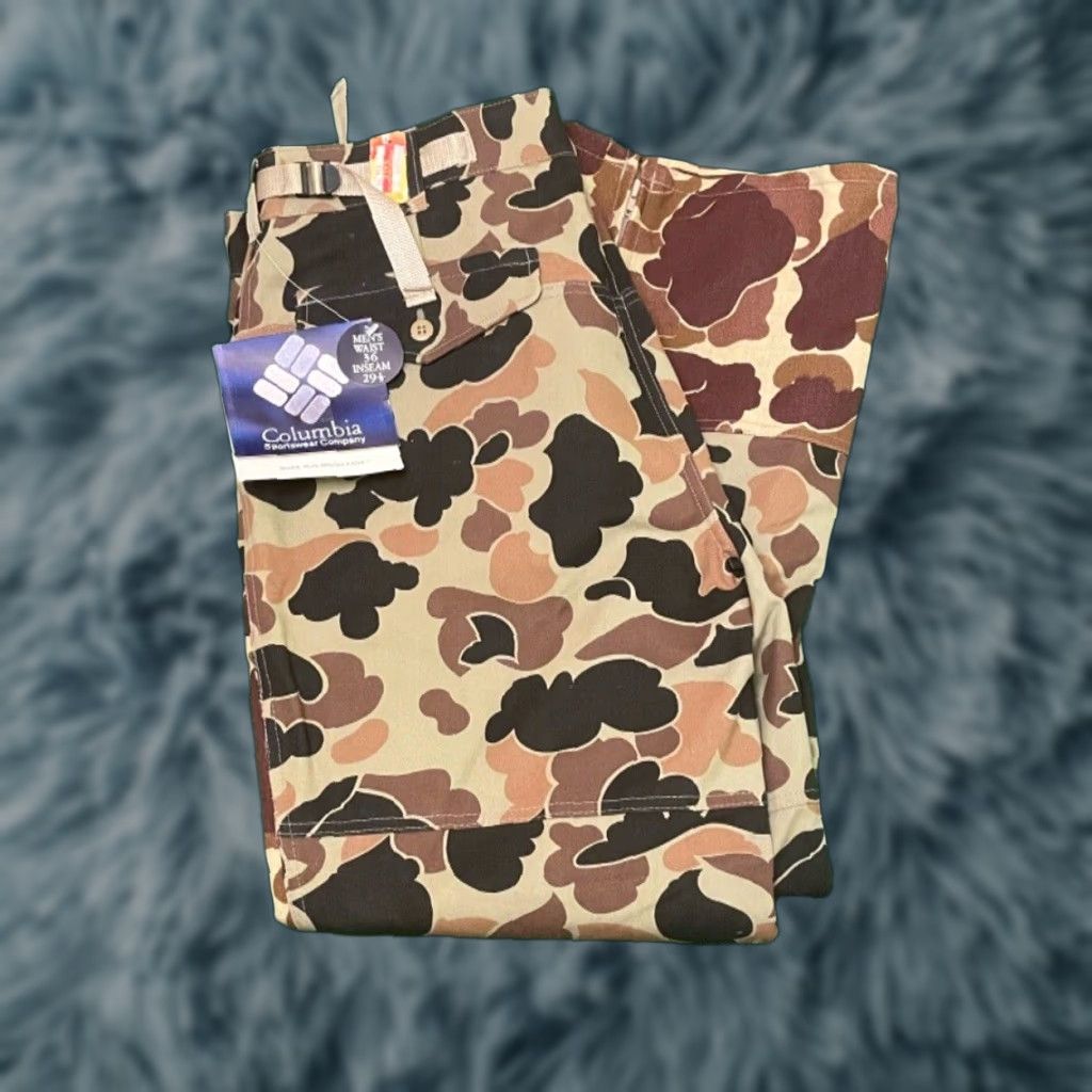 Doublet VINTAGE Columbia Double Knee Duck Camo Pants Quail Brush Mens Size 36 NWT Size US 36 / EU 52 - 1 Thumbnail