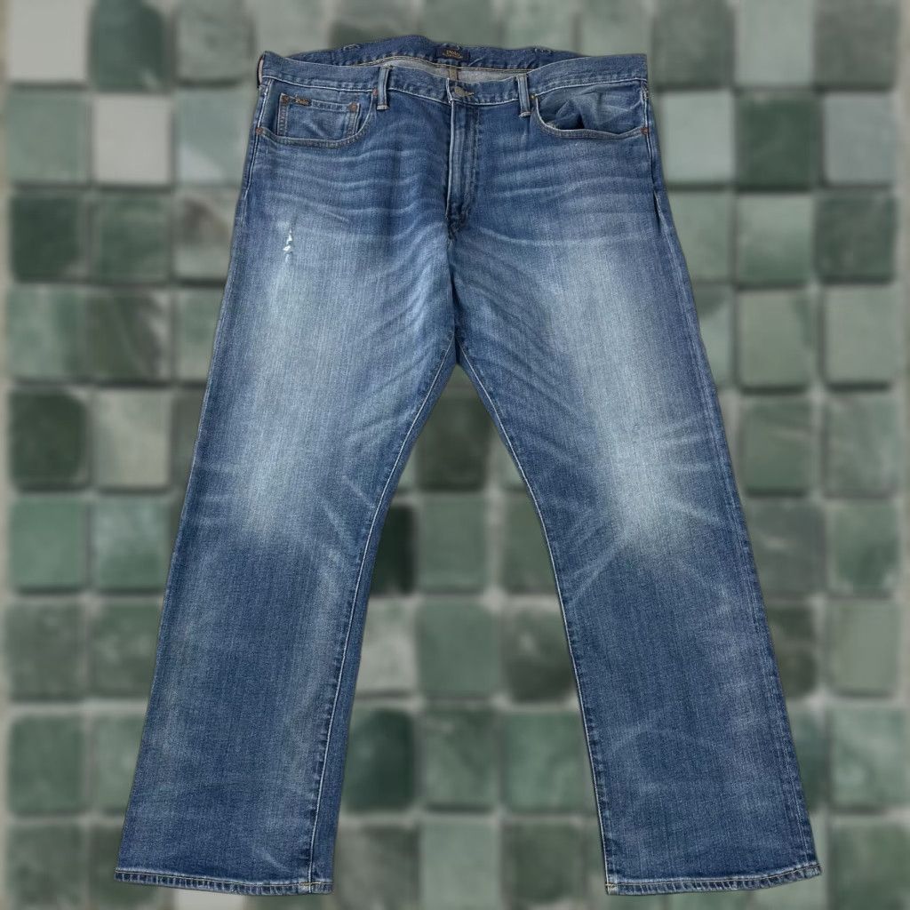 Polo Ralph Lauren Polo Ralph Lauren Jeans Men 40 Blue Classic Fit Straight Whiskers Vintage: No Size US L / EU 52-54 / 3 - 1 Thumbnail