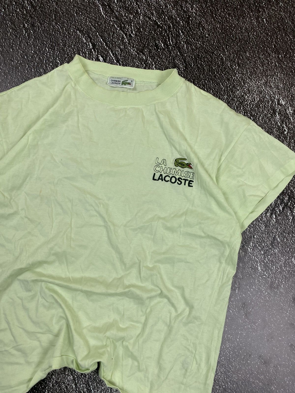 Lacoste × Vintage Vintage Lacoste Lime Tee Shirt Size US S / EU 44-46 / 1 - 2 Thumbnail