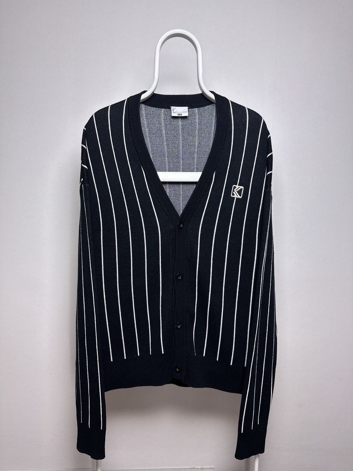 Karl Kani Karl Kani Knitted Cardigan Button Stripped Size US XS / EU 42 / 0 - 1 Thumbnail