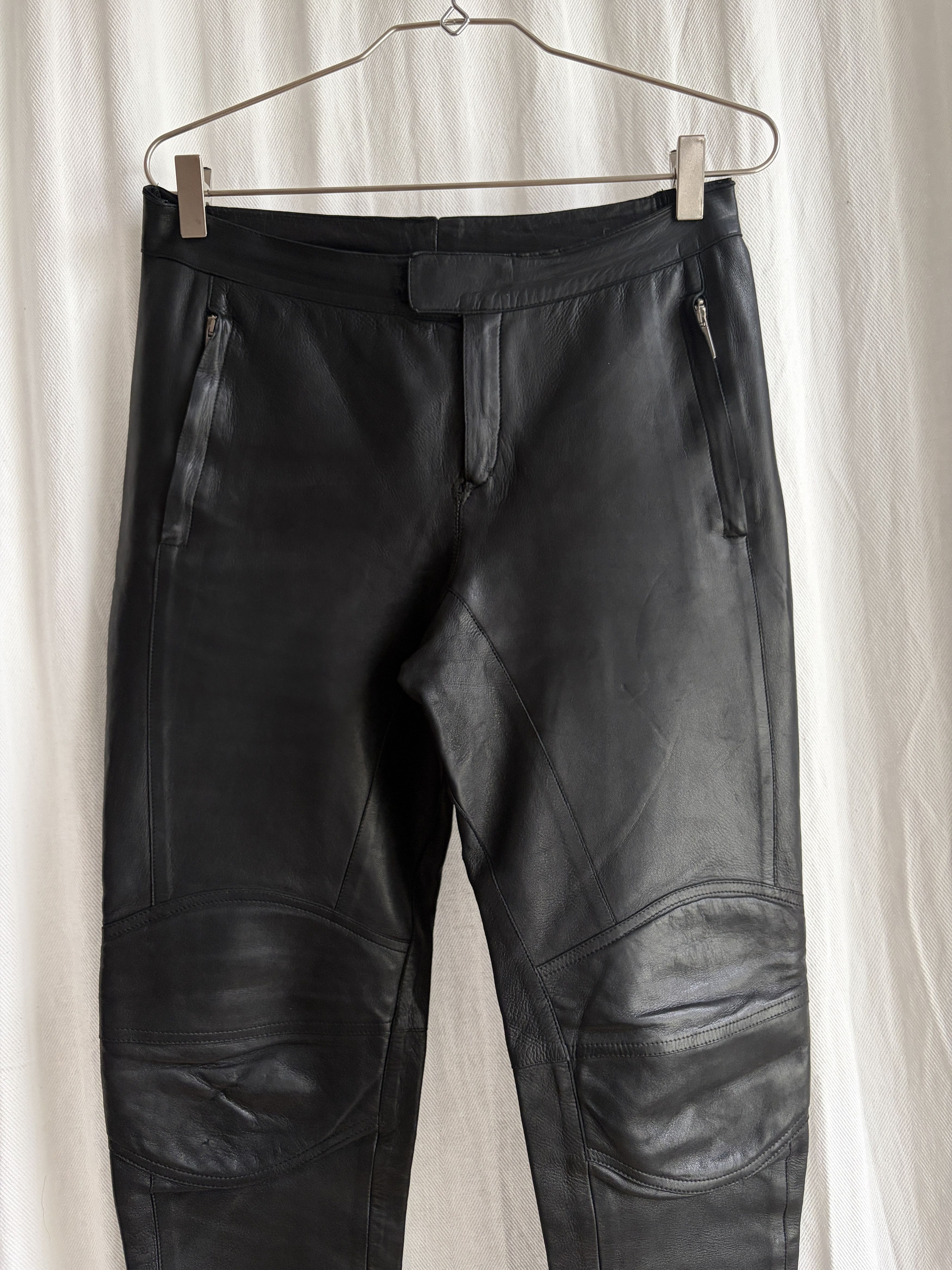 Gucci AW00 by Tom Ford Biker Leather Pants Size 30" / US 8 / IT 44 - 2 Thumbnail