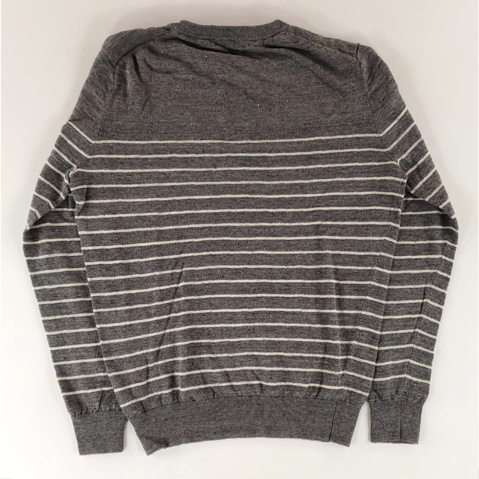 Suitsupply Suitsupply Linen Cotton Crew Neck Pullover Sweater Lightweight Gray Mens M Size US M / EU 48-50 / 2 - 3 Thumbnail